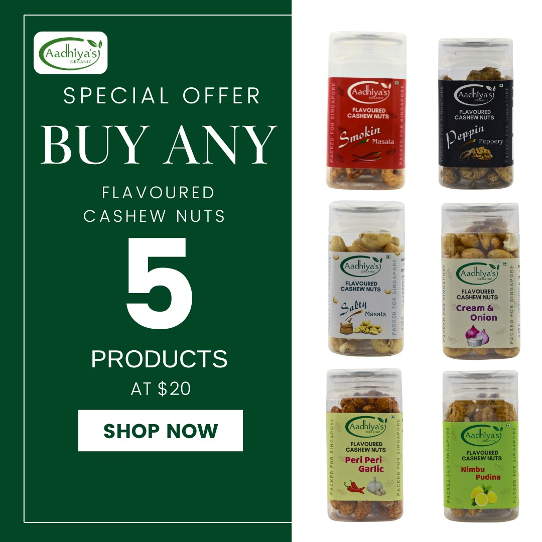 BUY5 Flavored Cashew Nuts @ $20